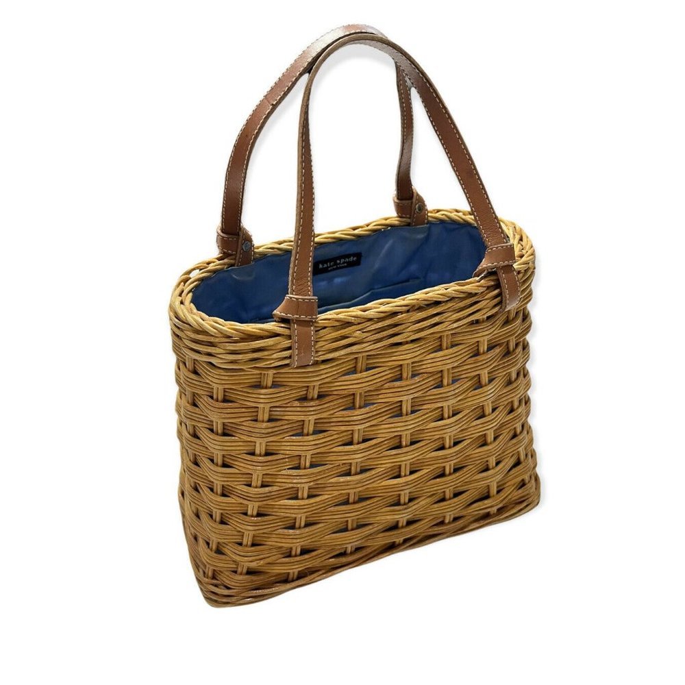 Kate Spade Vintage Basket Wicker Satchel Purse